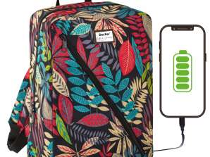 Cestovný batoh 40x20x25 ručný PRE LIETADLÁ ĽAHKÉ USB PRE RYANAIR WIZZAIR BCROSS-CF