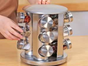 Introducing the NiceSpice Rotating Spice Rack: Elevate Your Kitchen Organization! SIZE S