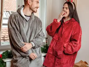 SnugHug Fleece Blanket with Sleeves: Your Go-To Warmth Solution is Back in Stock! (BLACK,RED,GREY)