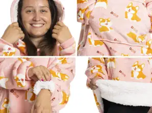 Cobertor de lã SnugHug com mangas: Sua solução de calor está de volta ao estoque! (10 opções de cores diferentes)