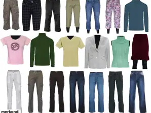 VÊTEMENTS MÉLANGE DE VÊTEMENTS PAR POIDS PANTALONS JUPES GILETS VESTES CHEMISIERS FEMMES HOMMES