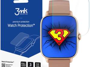 3x Xiaomi Amazfit GTS 3 3mk ARC Screen Protector for Watch Prote