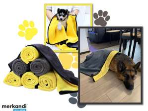 Улучшите уход за домашними животными с помощью полотенец для домашних животных DryPaw - размер L (70