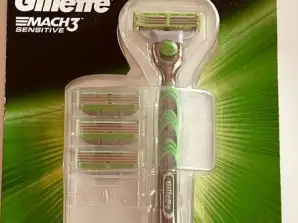 Maquinilla de afeitar Gillette Mach3 Sensitive con 4 recambios