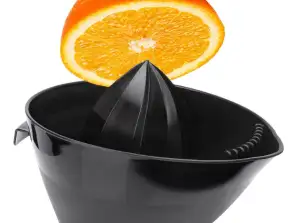Espremedor de citrinos de grandes dimensões com pega/espremedor preto