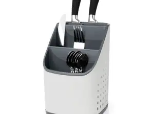 Organizador escorredor para talheres utensílios de cozinha 14x14x23 cm