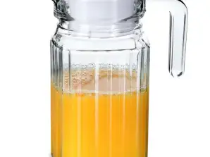 Glass jug with lid 650 ml