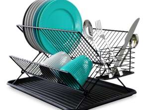 Dish dryer black dish drainer 45x32x25 5 cm