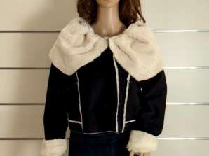 Stock moteriškos Amy Gee avikailių striukės su Super nuolaida