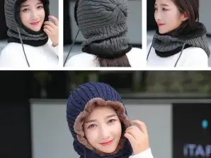 Sturmhaube Wintermütze Iglu (schwarz, blau und braun) ~ balha | Wintermütze | Warme Kopfbedeckungen für den Winter