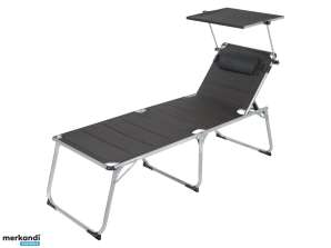 Chaise longue à trois pieds en aluminium de qualité supérieure - Prête pour l’exportation, résistante aux UV et aux caractéristiques de confort