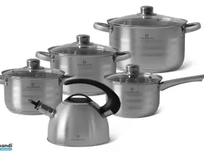 EB-5501 Edenberg Cookware Set 9-Piece with Kettle - For All Heat Sources