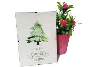 'Happy Vintage Christmas' photo frames 13x18cm