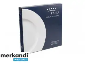 2 white deep porcelain plates 22.5 cm Kahla