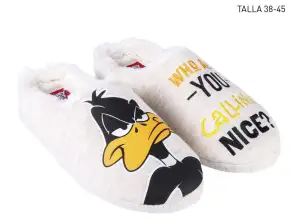 Stock slippers children and adults - duffy duck