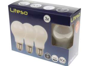 60 W LED bulb set of 3 pieces
