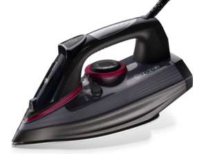 Voltz V51050D, Steam Iron 2600W, Dry ironing, Ceramic coating, Self-cleaning, Black