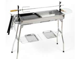 Herzberg HG 8112: Barbecue Grill with Carry Bag