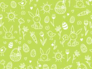 20 Servietten / Napins 33 x 33 cm   Pasqua Giocosa green   Spring 2024