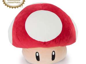 Nintendo Plush T12955 Mario Kart Red Mushroom Plush Pillow