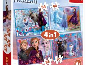 Disney Frozen 2 Ceļojums nezināmajā puzlē 4in1 35 70 gab