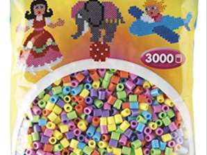 HAMA Σιδερένιες Χάντρες Midi Pastel Mix 3000 Χάντρες 6 Χρώματα