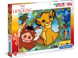 Clementoni 27287 Puzzle 104 pièces Supercolor Le Roi Lion