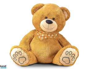 XXL Ведмедик коричневий з шарфом плюшева іграшка 85 см