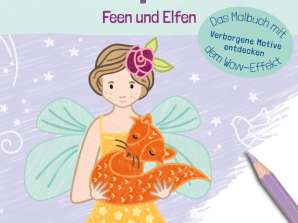Fairies and elves. Coloring book with Wow