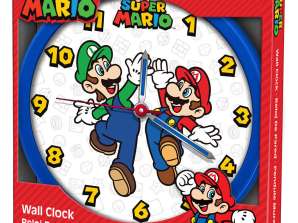 Super Mario   Wanduhr für Kinder