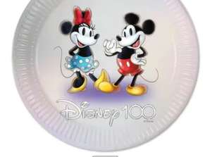 Disney 100. évfordulója 8 papírtál 23 cm