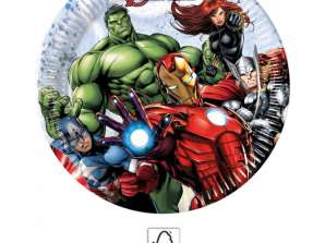 Marvel Avengers 8 Piatto Carta 20 cm