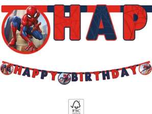 Marvel Spiderman « Joyeux anniversaire » bannière