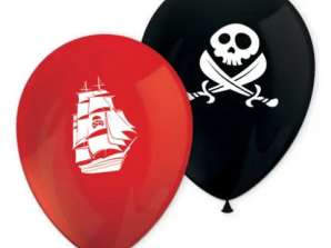 Ø-pirater 8 balloner 2 assorterede