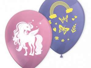 Unicorn 8 balloons 2 assorted