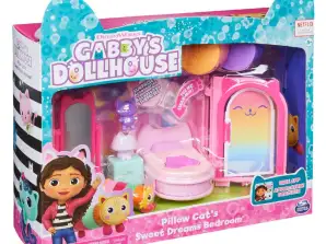 Spin Master 37411 Gabby's Dollhouse Deluxe Room Kudde Katter Sovrum