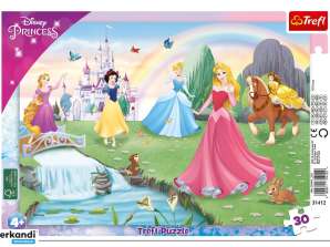 Rompecabezas de marco de princesa Disney 15 piezas