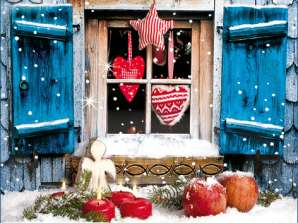20 servetten 33 x 33 cm Winterly Chalet Kerstmis