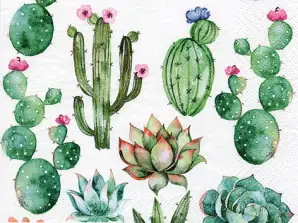 20 napkins 33 x 33 cm Cactus & Succulents Everyday