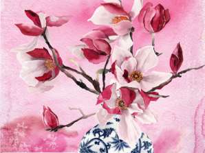 20 salveta 33 x 33 cm Magnolias En Vase Chinois Svaki dan
