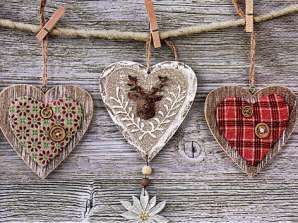 20 servietter 33 x 33 cm rustikke hjerter med Edelweiss Everyday