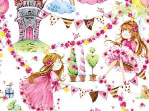 20 serviettes de table 33 x 33 cm Fairy Tale Princess Everyday