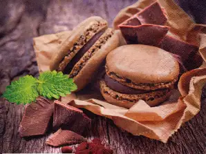 20 салфеток 24 x 24 см Миндальное печенье с шоколадом на каждый день
