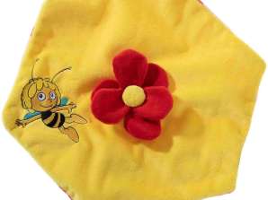 Maya l’abeille Tissu à câlins pour bébé 25 cm