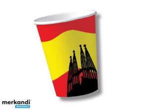 SPAIN 10 paper cups 200 ml