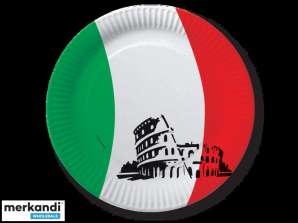 ITALY 10 Paper Plate 23 cm