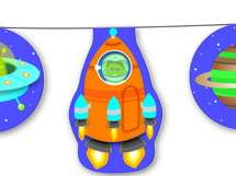 SPACE Wimpel Ketting 3 5 m