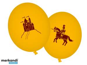 DRAGON AND KNIGHT 8 balloons 90 cm