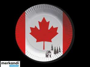 CANADA 10 Paper Plate 23 cm