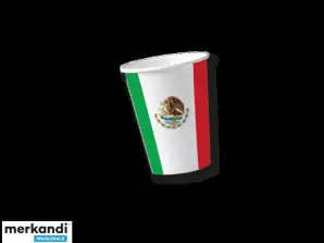 MEXICO   10 Pappbecher 200 ml